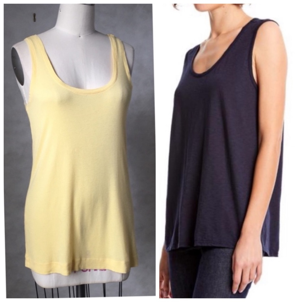 🇺🇸 MICHAEL STARS RIB SCOOP TANK TOP e470,472-6 - Picture 3 of 8
